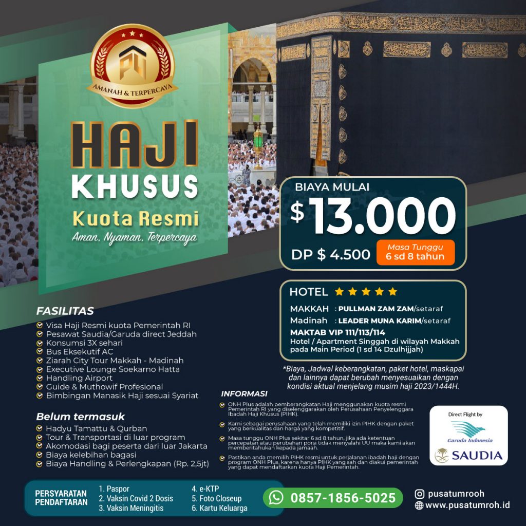 Haji Khusus Kuota Resmi