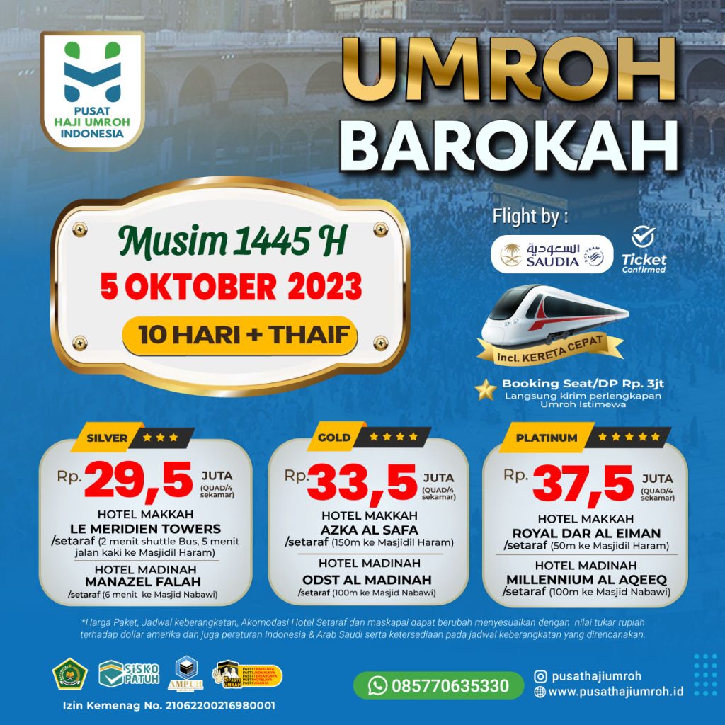 Paket Umroh Oktober 2023