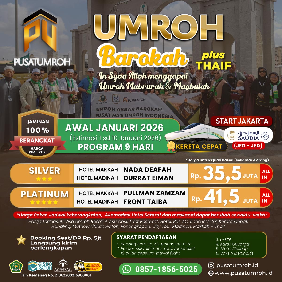 Paket Umroh Awal Januari 2026