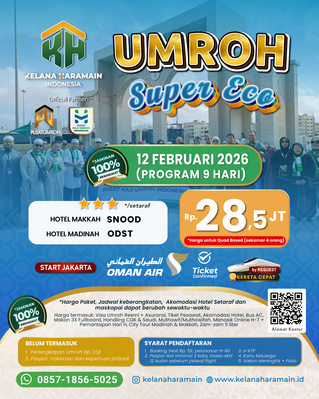 Umroh 12 Februari 2026 9 Hari by Oman Air