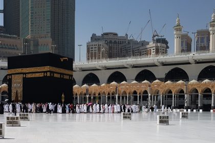 Ilustrasi pelaksanaan Umrah - Tawaf
