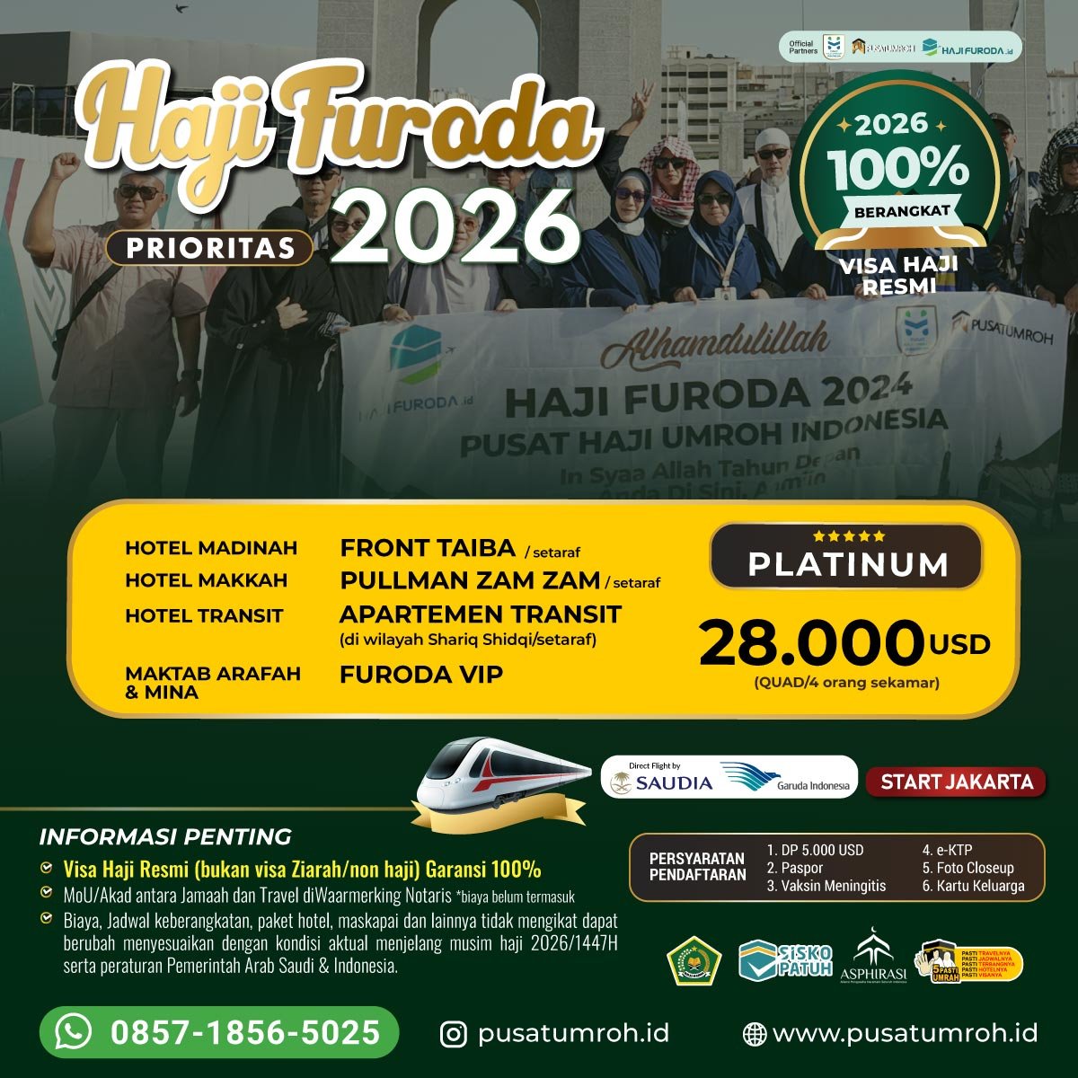 Haji Furoda 2026 Paket Platinum