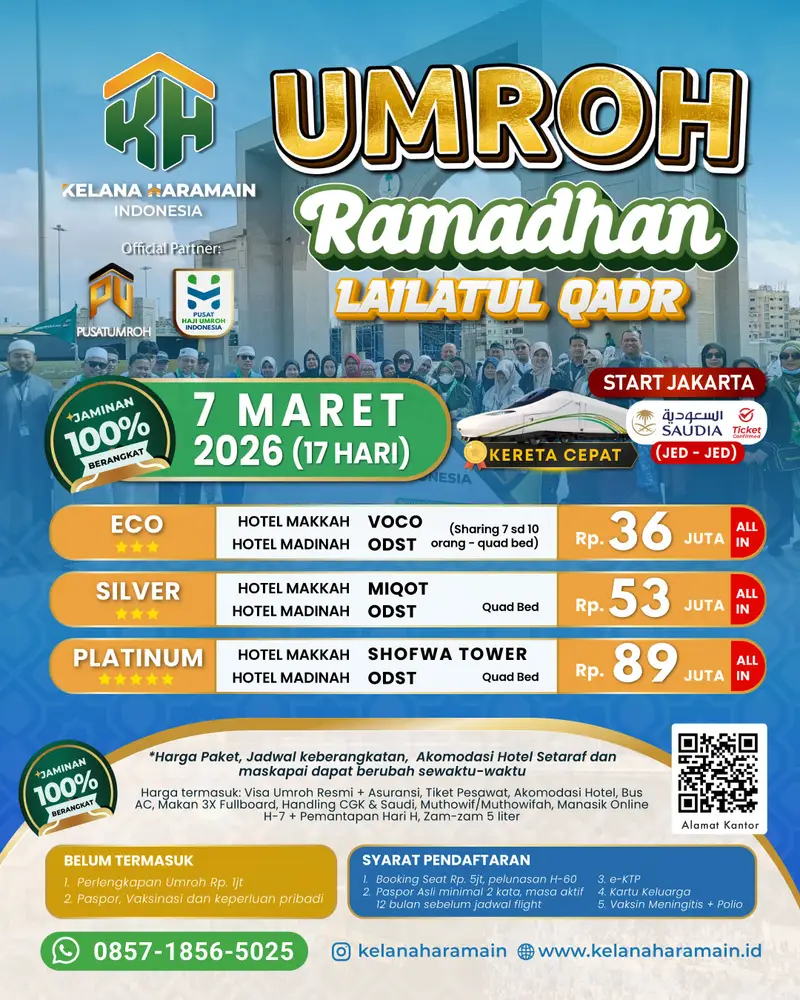 Umroh Itikaf Ramadhan 17 Hari by Saudi Airlines