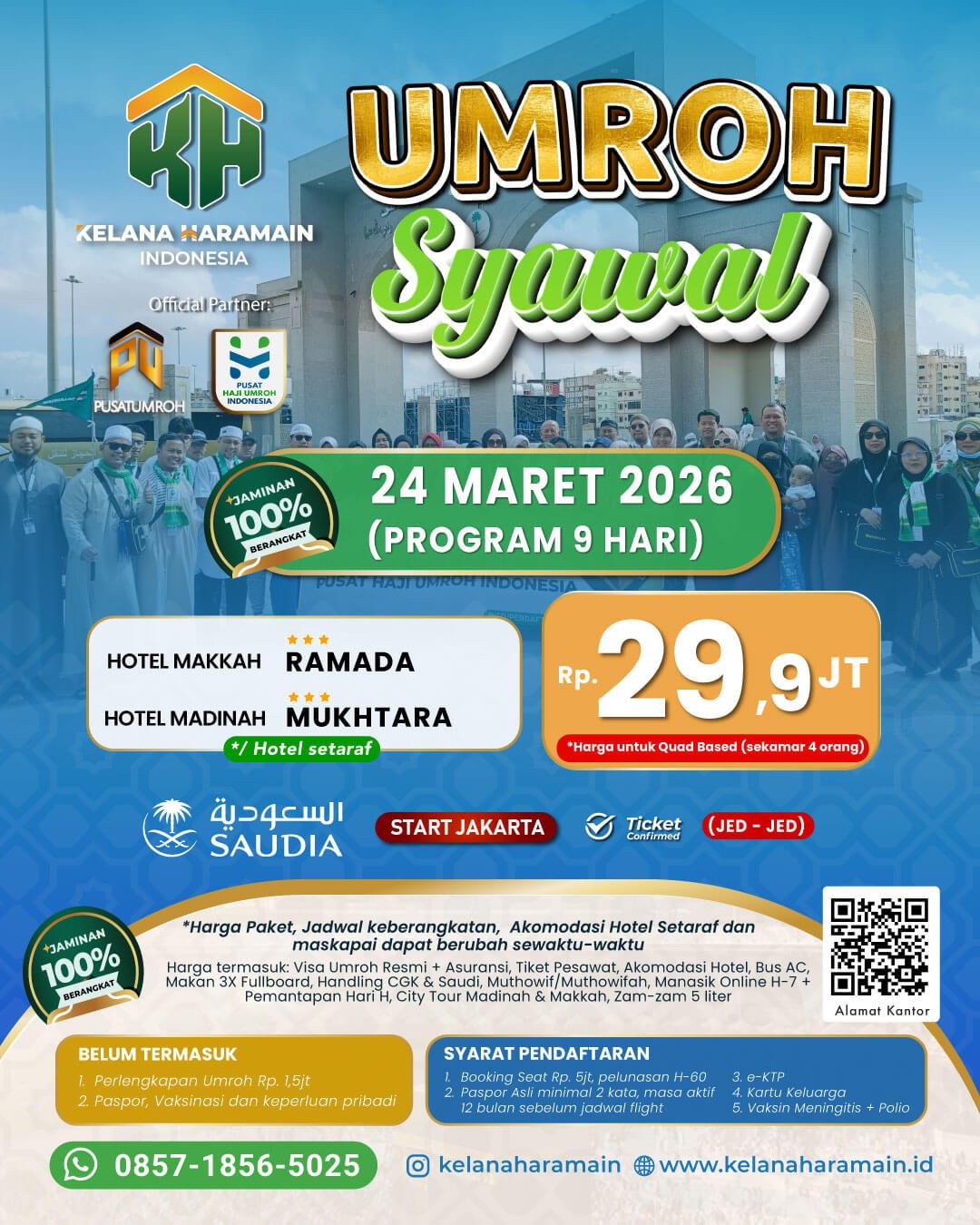 Umroh Syawal 24 Maret 2026