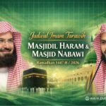jadwal imam tarawih masjidil haram dan masjid nabawi 1447-2026