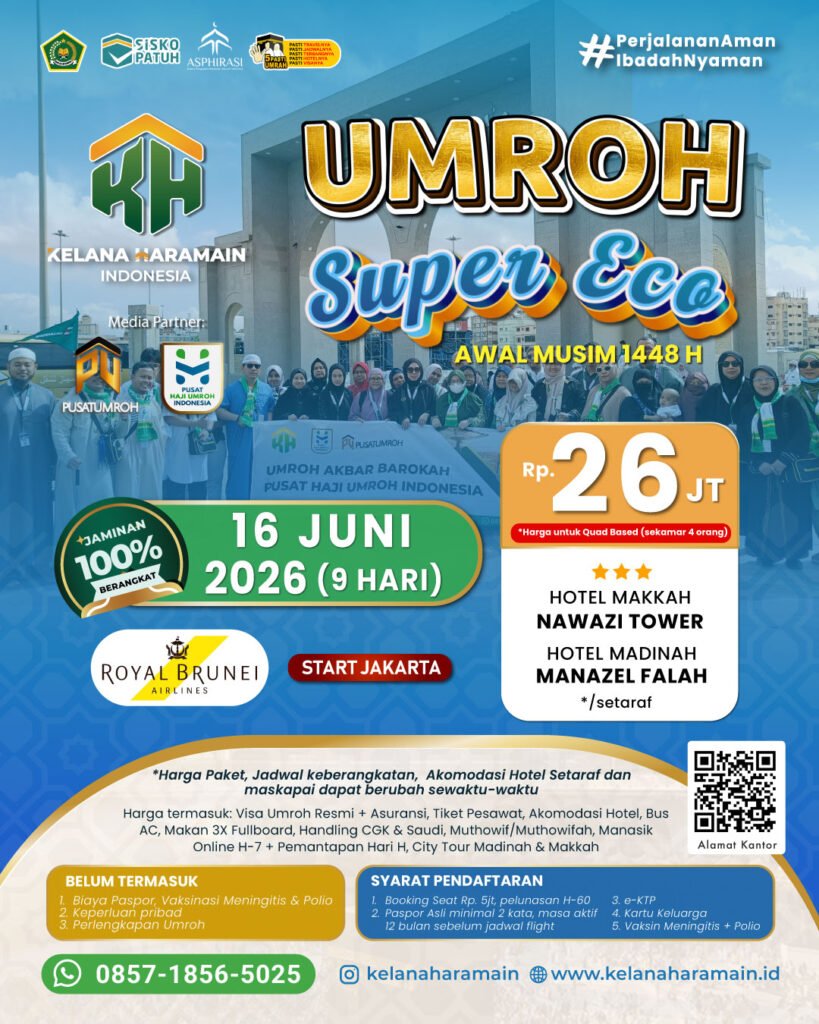Paket Umroh 16 Juni 2026